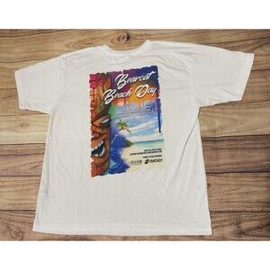 KAPPA SIGMA Rush Bearcat Beach Day Cincinnati Tiki Axe T Shirt 2XL XXL White